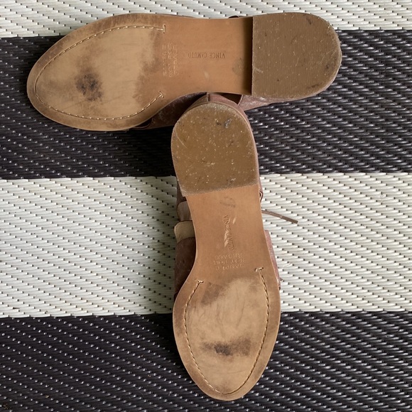 Vince Camuto Leather Metallic Cutout Oxfords - Picture 6 of 9